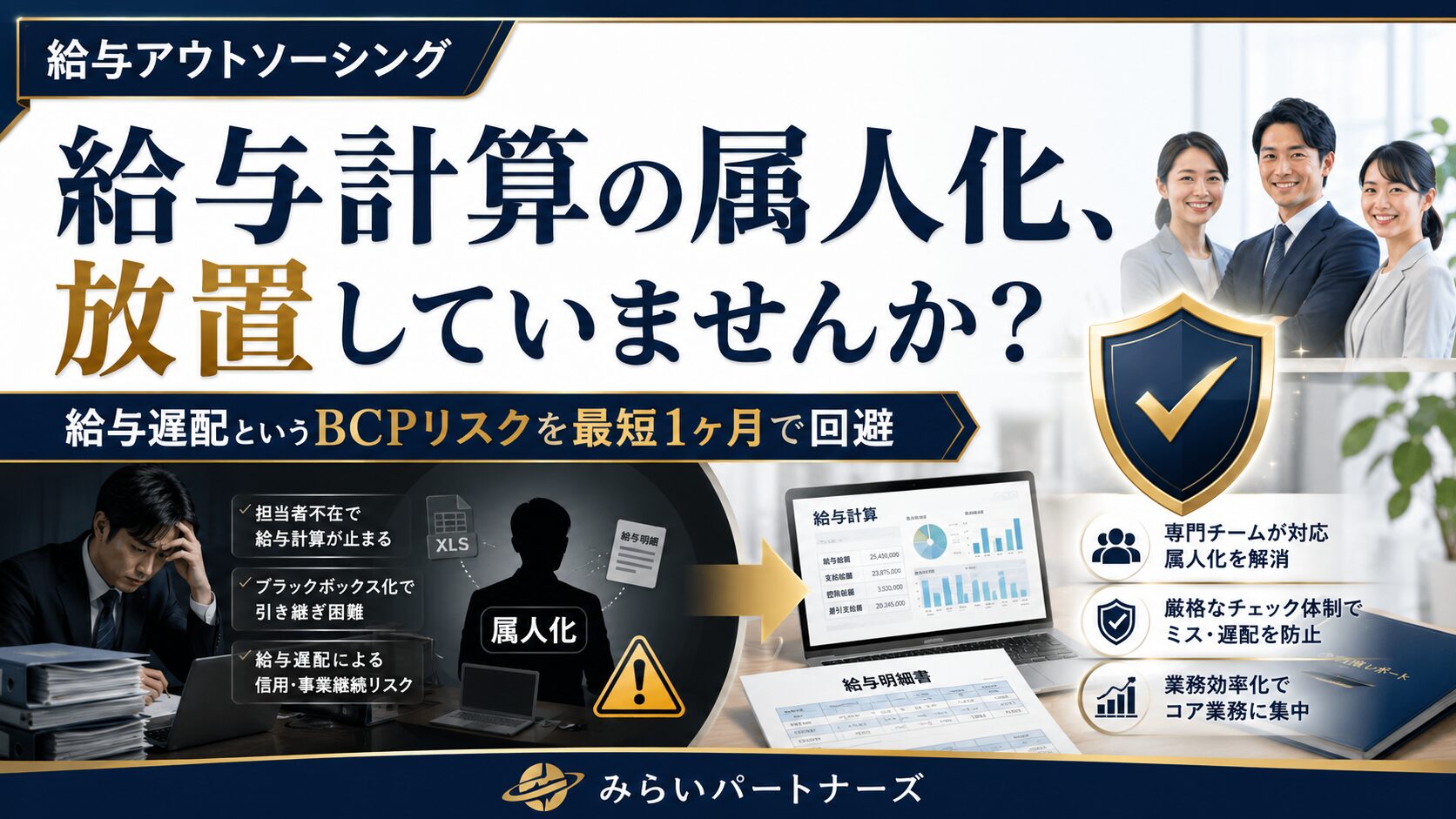 投稿についてもっと詳しく 給与計算の属人化を防ぐ！未払いリスクを最短1ヶ月で解消する方法